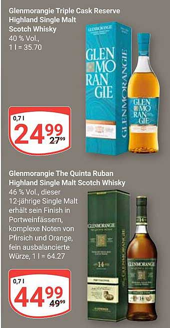 Glenmorangie Triple Cask Reserve Highland Single Malt Scotch Whisky