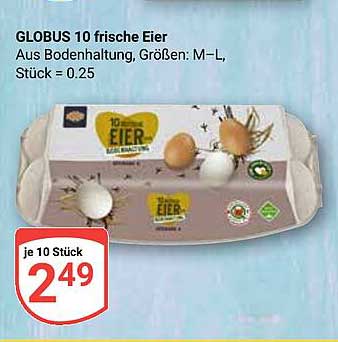 GLOBUS 10 frische Eier