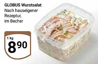 GLOBUS Wurstsalat nach hauseigener Rezeptur, im Becher
