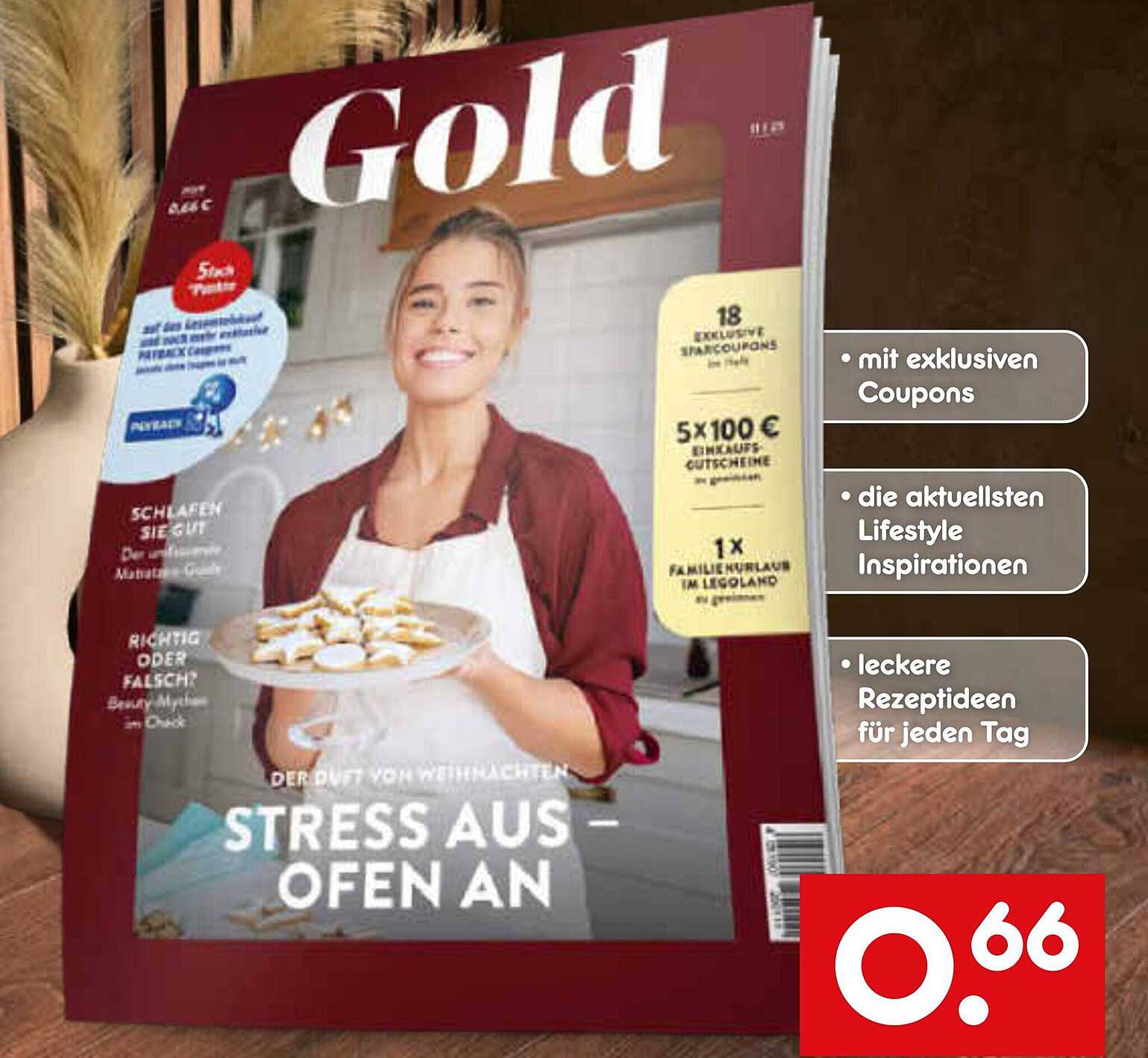 Gold Magazin mit exklusiven Coupons und Rezeptideen