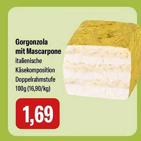 Gorgonzola mit Mascarpone - italienische Käsekomposition