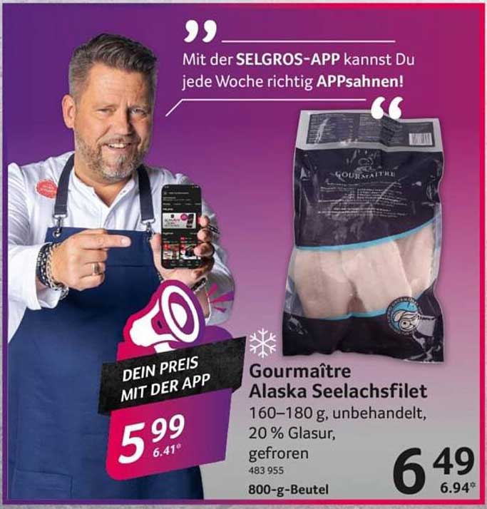 Gourmaître Alaska Seelachsfilet 800-g-Beutel