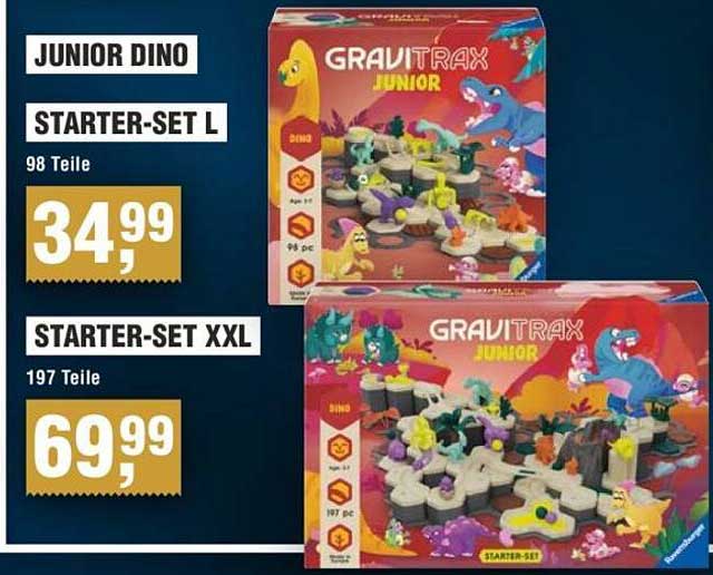 GraviTrax Junior Dino Starter-Set L & XXL
