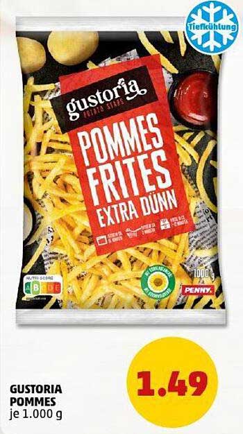 Gustoria Pommes Frites Extra Dünn 1.000 g