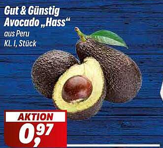 Gut & Günstig Avocado „Hass“ aus Peru, Kl. I, Stück