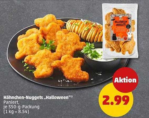Hähnchen-Nuggets „Halloween“ 350-g-Packung