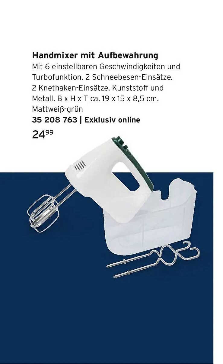 Handmixer mit Aufbewahrung