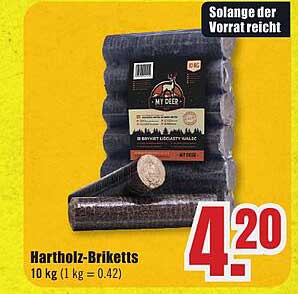 Hartholz-Briketts 10 kg
