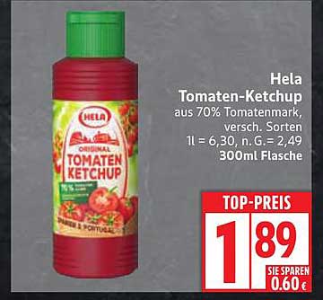 Hela Tomaten-Ketchup 300ml - TOP-PREIS!