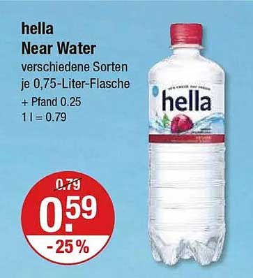 hella Near Water, verschiedene Sorten je 0,75-Liter-Flasche