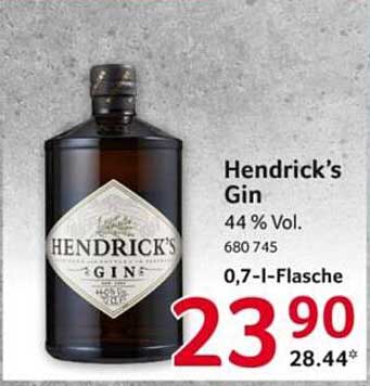 Hendrick's Gin 0,7-Liter-Flasche - 44 % Vol.