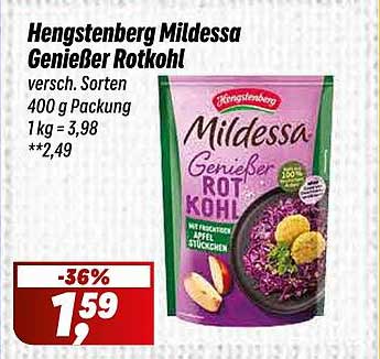 Hengstenberg Mildessa Genießer Rotkohl