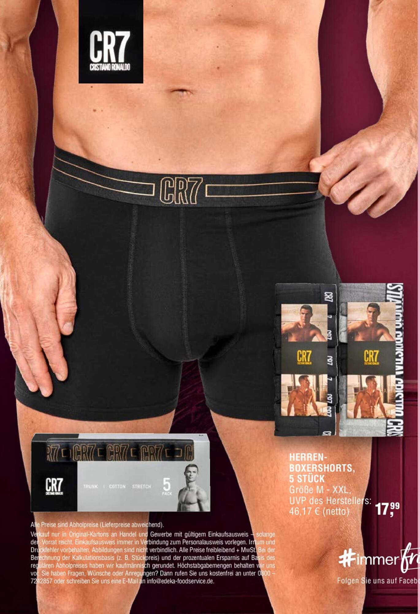 HERREN-BOXERSHORTS, 5 STÜCK