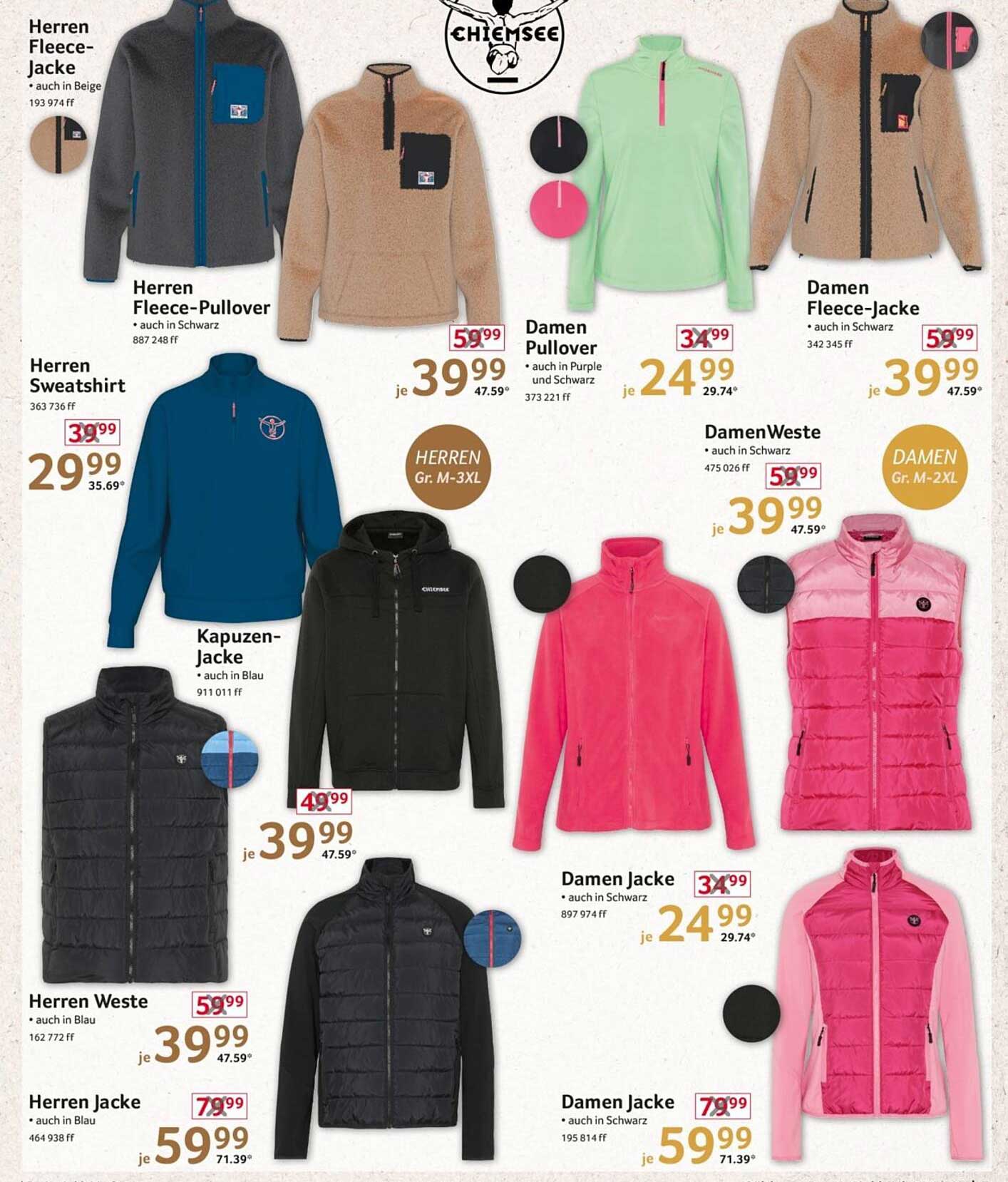 Herren Fleece-Jacke - auch in Beige erhältlich