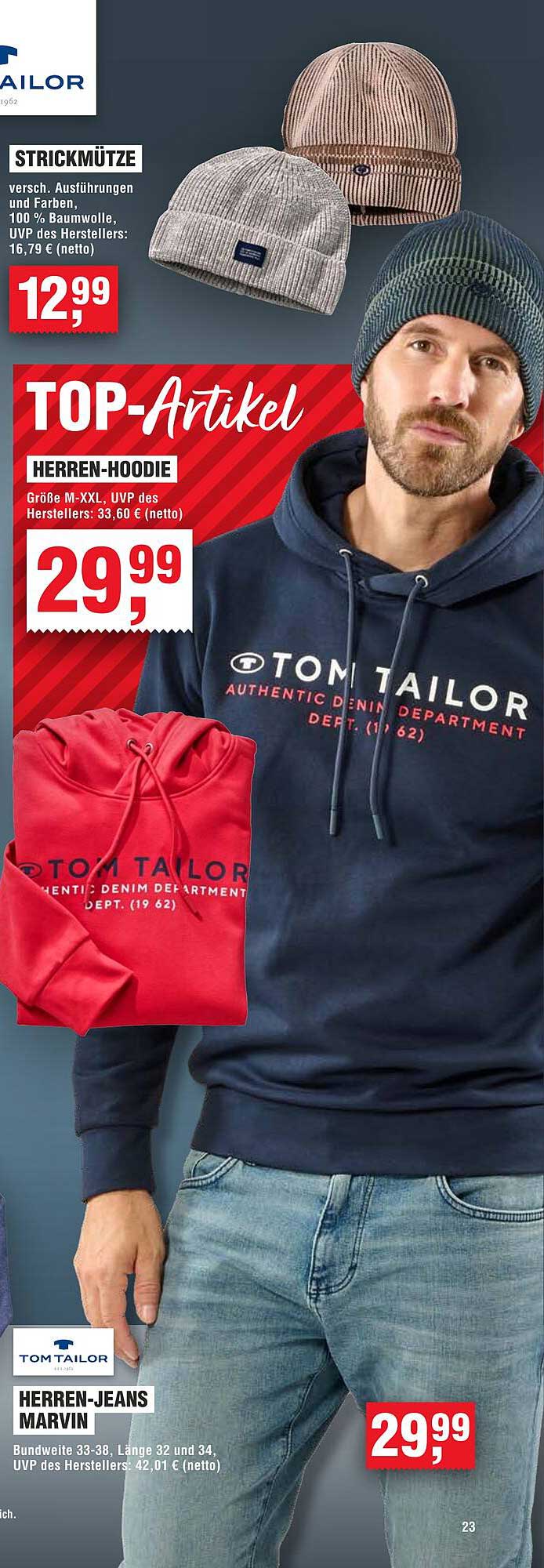 Herren-Hoodie und Herren-Jeans Marvin