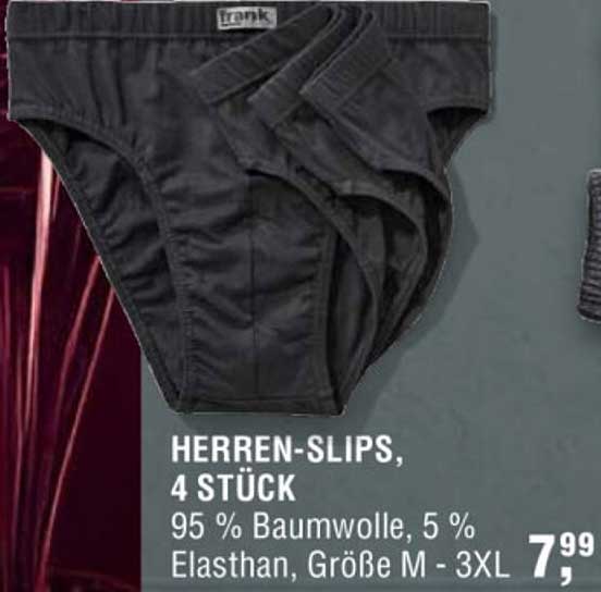 HERREN-SLIPS, 4 STÜCK