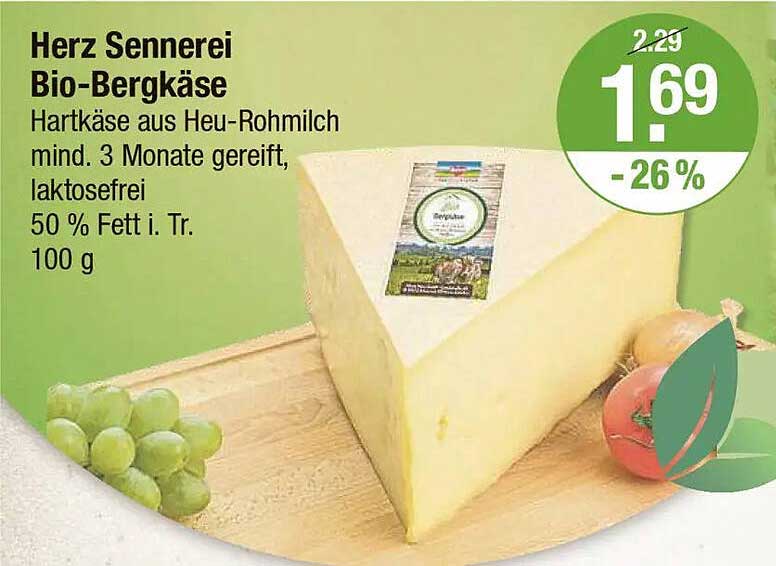 Herz Sennerrei Bio-Bergkäse
