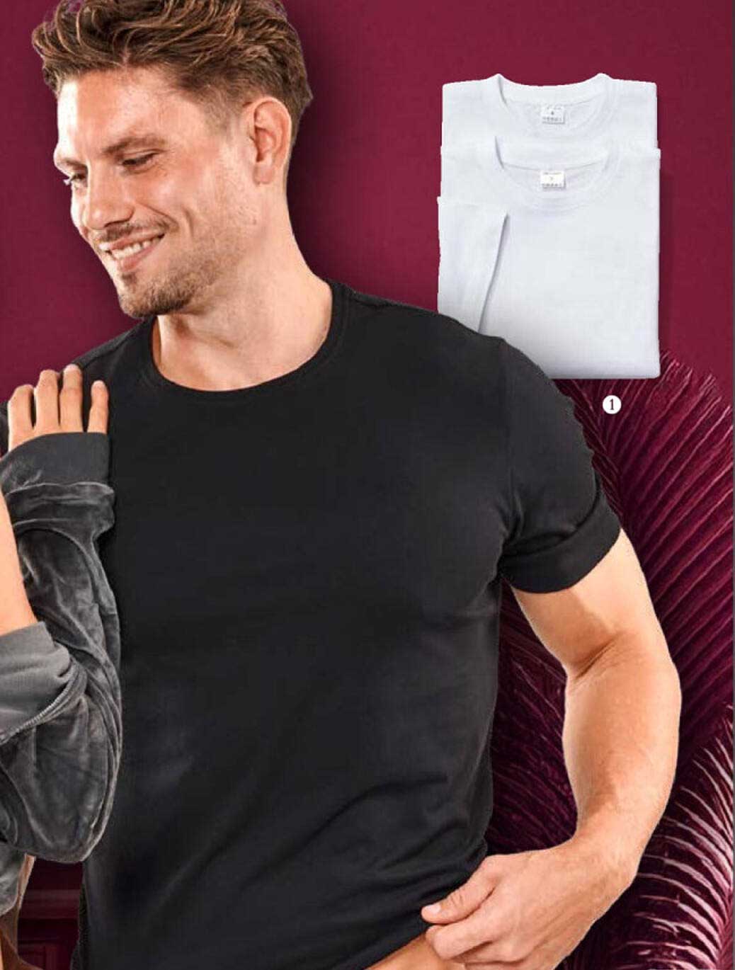 Hochwertige T-Shirts im 3er-Pack – Schwarz und Weiß