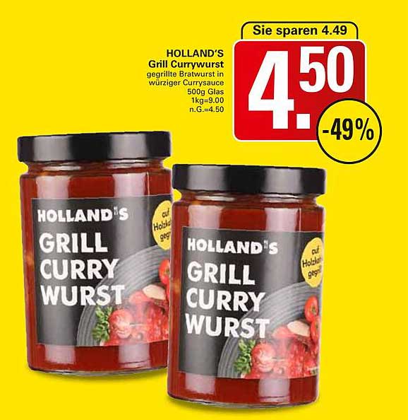 HOLLAND’S Grill Currywurst