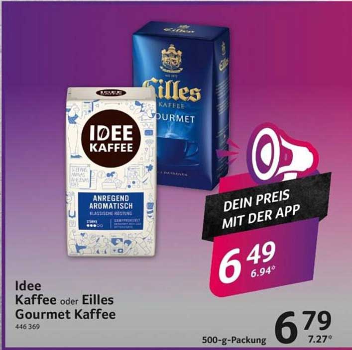 Idee Kaffee oder Eilles Gourmet Kaffee