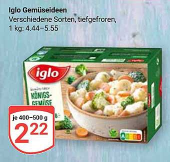 Iglo Gemüseideen - Verschiedene Sorten, tiefgefroren