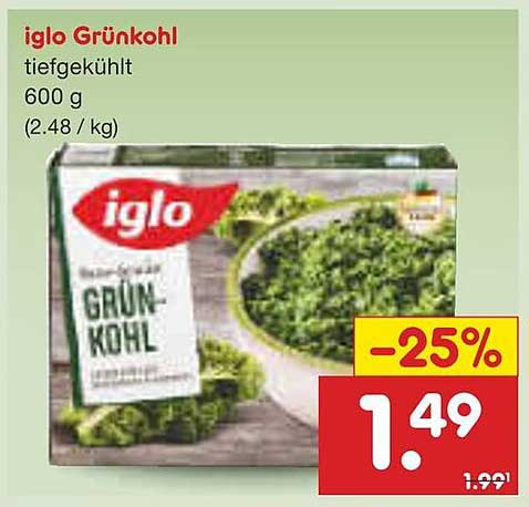 iglo Grünkohl 600 g tiefgekühlt