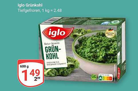 Iglo Grünkohl - Tiefgefroren, 600g