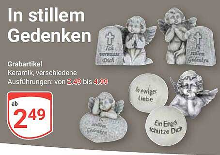 In stillem Gedenken – Grabartikel aus Keramik in verschiedenen Ausführungen