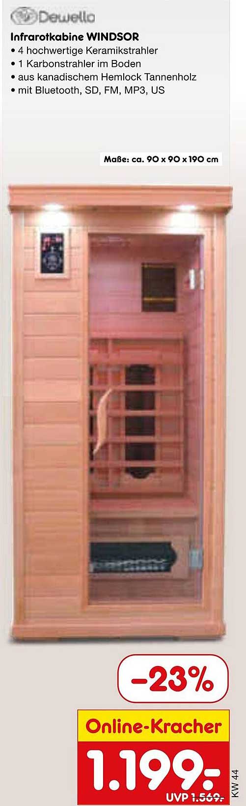 Infrarotkabine WINDSOR