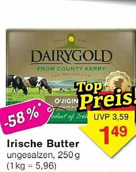 Irische Butter, ungesalzen, 250 g