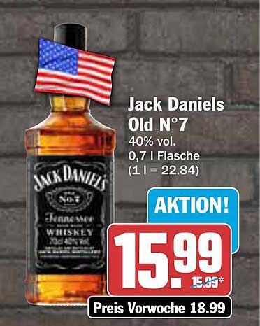 Jack Daniels Old N°7 0,7 l Flasche