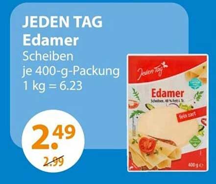 JEDEN TAG Edamer Scheiben 400 g