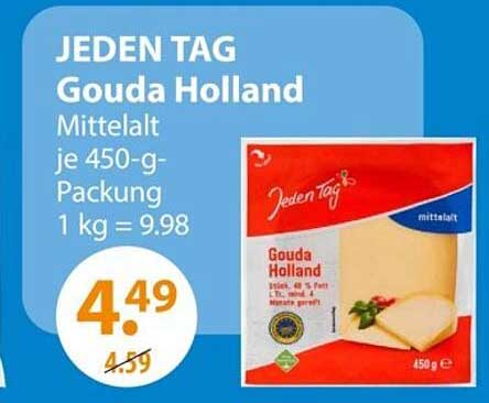 JEDEN TAG Gouda Holland 450-g-Packung