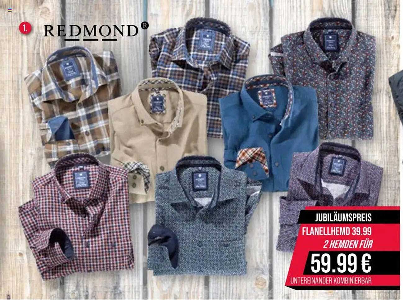 Jubiläumspreis: Flanellhemd 2 Hemden für 59,99 €