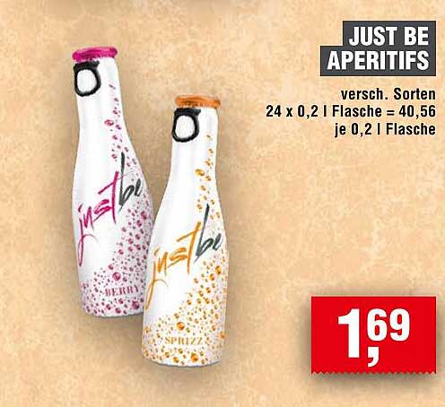 JUST BE APERITIFS - verschiedene Sorten