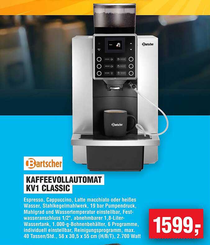 Kaffeepadmaschine KV1 Classic von Bartscher