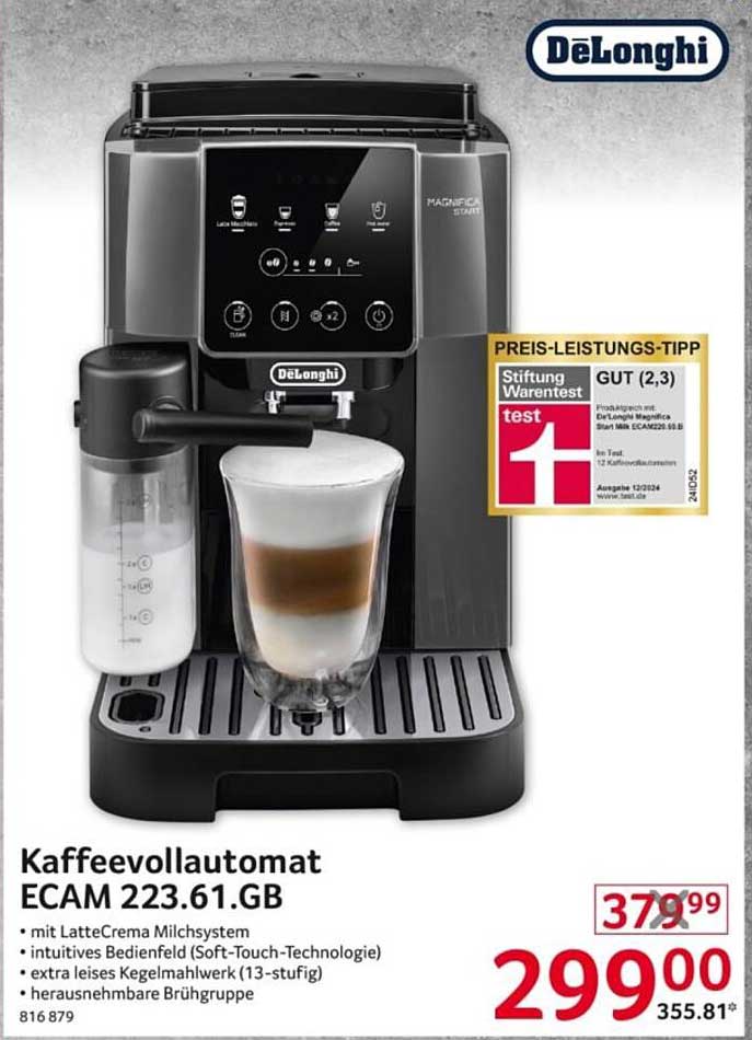 Kaffeevollautomat ECAM 223.61.GB von DeLonghi