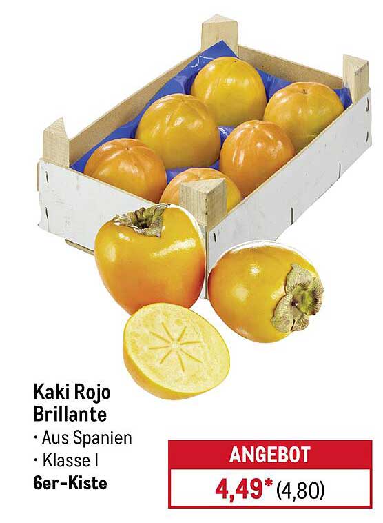 Kaki Rojo Brillante – 6er-Kiste aus Spanien