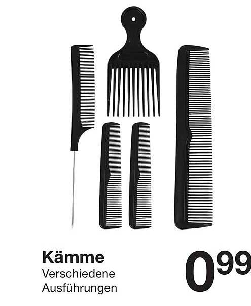 Kämme – Verschiedene Ausführungen