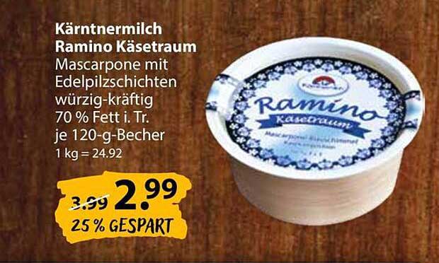 Kärntnermilch Ramino Käsetraum 120 g Becher
