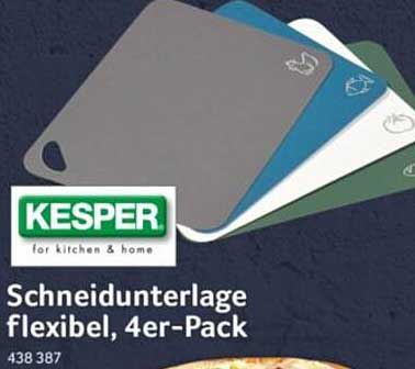 Kesper Schneidunterlage flexibel, 4er-Pack