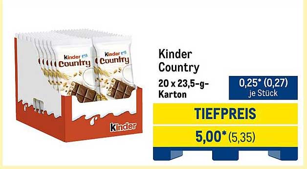 Kinder Country 20 x 23,5-g-Karton