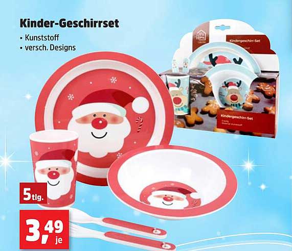 Kinder-Geschirrset