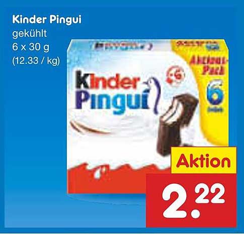 Kinder Pingui gekühlt 6 x 30 g