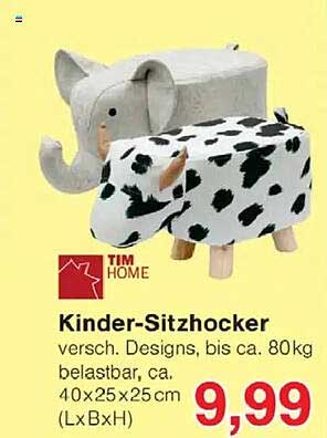 Kinder-Sitzhocker - vers. Designs bis ca. 80 kg belastbar
