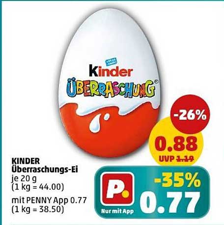KINDER Überraschungs-Ei 20 g – Jetzt zum Sonderpreis!