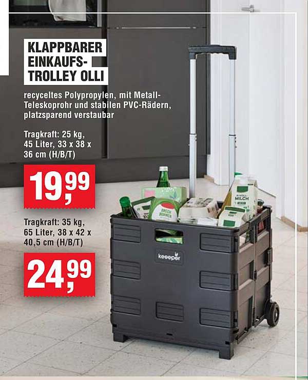 KLAPPBARER EINKAUFS-TROLLEY OLLI