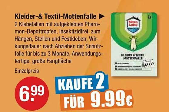 Kleider- & Textil-Mottenfalle