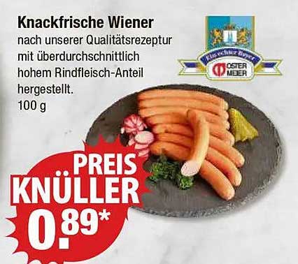Knackfrische Wiener von Oesterreicher