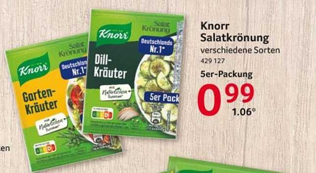Knorr Salatkrönung verschiedene Sorten 5er-Packung